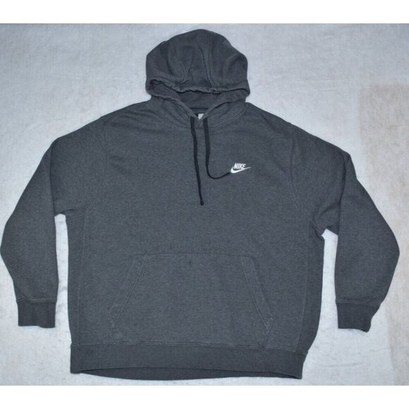 Nike Sportswear Club Fleece Men's Pullover Size XL Gray Hoodie BV2654-071 - Picture 1 of 12
